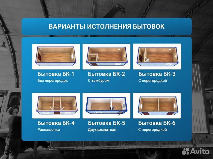 Бытовка строительная / Бытовка утепленная