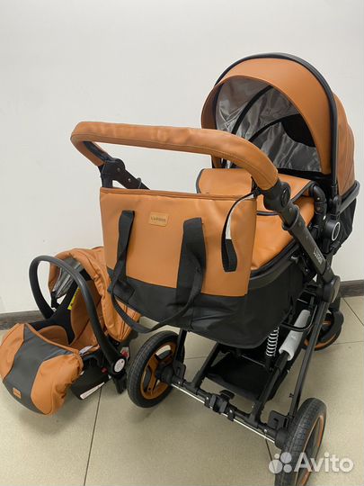 Новая Коляска 3в1 эко кожа в наличии