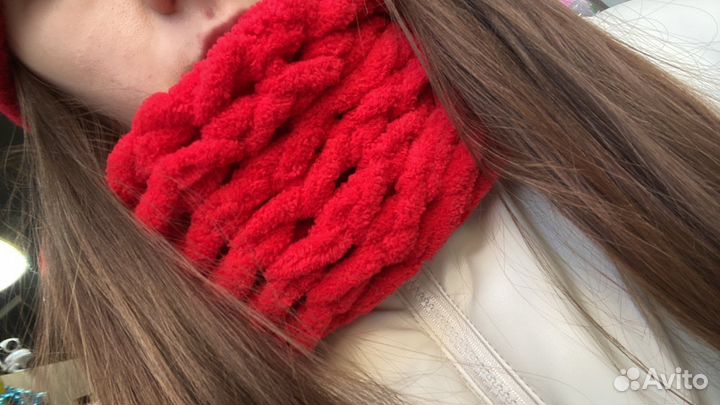 Шарф-снуд из пряжи на заказ