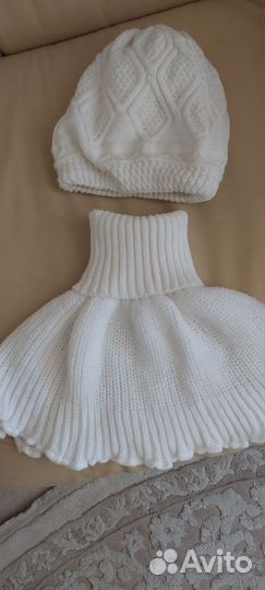 Комплект шапка и шарф женские