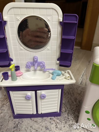 Набор мебели для ванной доя барби