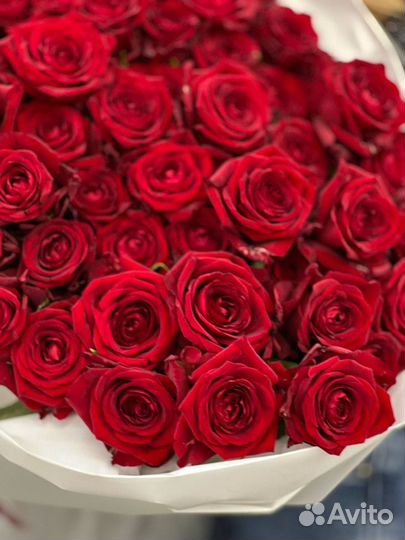 Цветы Букеты из 101 розы