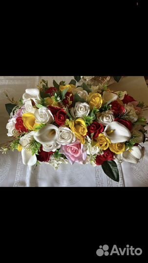Букет цветов из мыла