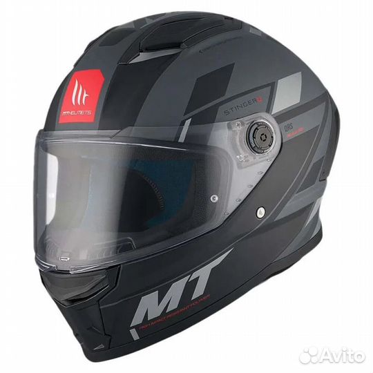 MT Helmets Stinger II Zivze full face helmet Серо