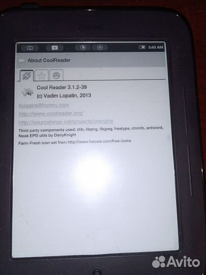 Электронная книга Noble Nook Simple Touch