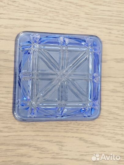 Хрустаяваза для мелочей, хрусталь, алмазная грань