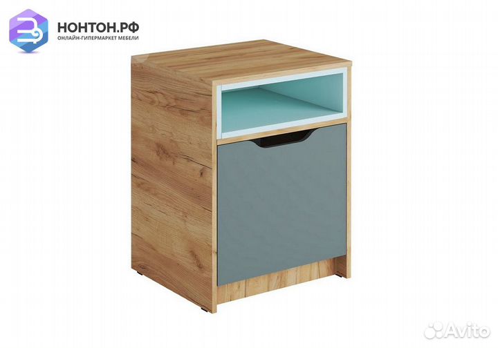 Тумба Rich дуб крафт золотой / мята / сумеречный г