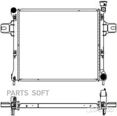 Радиатор охлаждения Джип Гранд Чироки 04