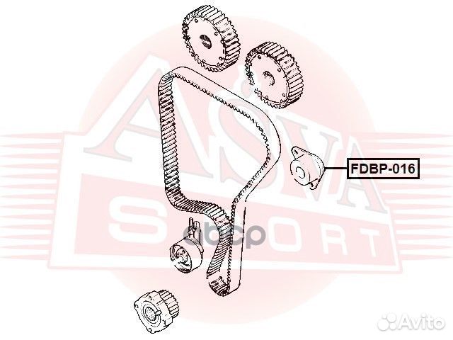 Ролик обводной ремня грм перед fdbp-016 asva