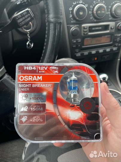 Комплект ламп osram Night Breaker Laser HB4