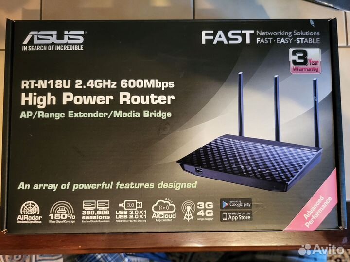 Wifi роутер asus RT-N18U