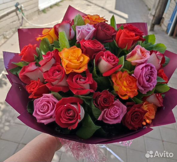 Цветы розы букеты