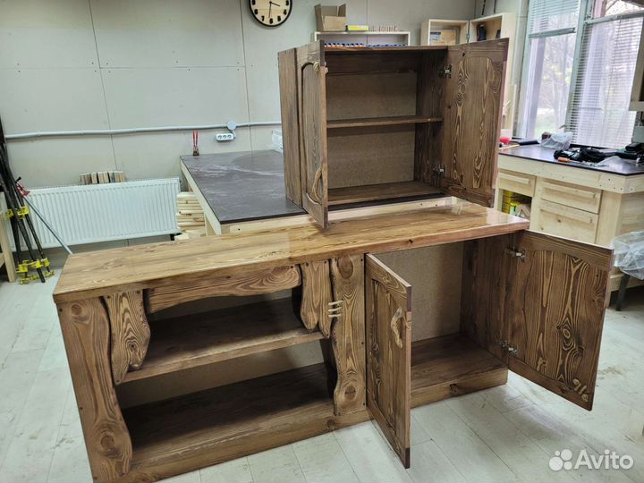 Кухня из массива дерева