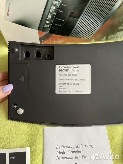 Автоответчик ascom prisma Ansaphone