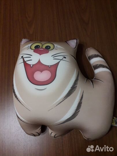 Игрушка-подушка Котик-полосатик