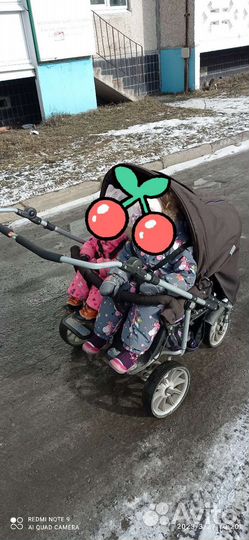 Коляска для погодок бу