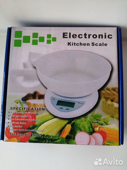 Весы кухонные электронные с чашей