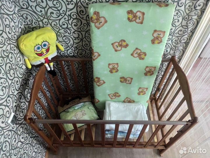 Детская кровать качалка полный комплект