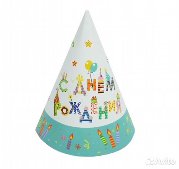 PR Колпачок С Днем Рождения Свечи 6шт 6060459