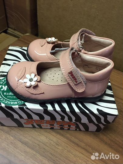 Туфли ясельные новые нат.кожа Zebra р.20, 21, 23