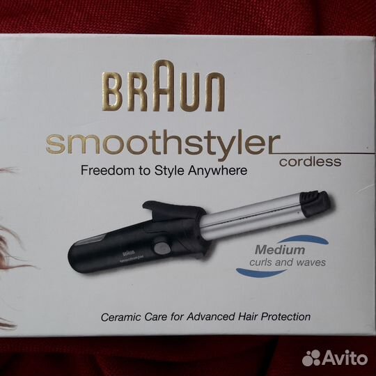 Безпроводной стайлер braun для волос