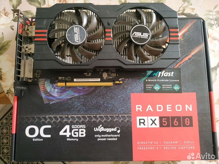Видеокарта Asus Radeon RX 560