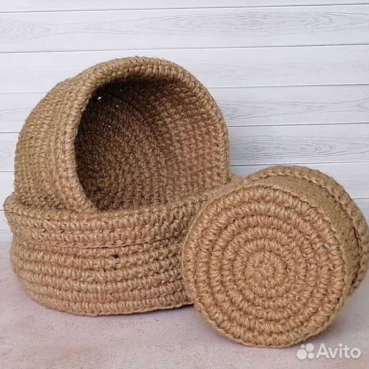 Корзина из джута
