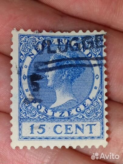 Редкая марка 15 cent postzegel Nederland