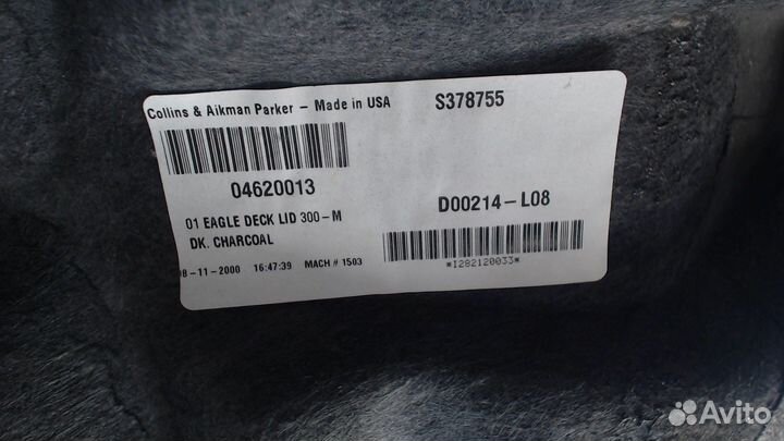 Обшивка крышки багажника Chrysler 300M, 2000