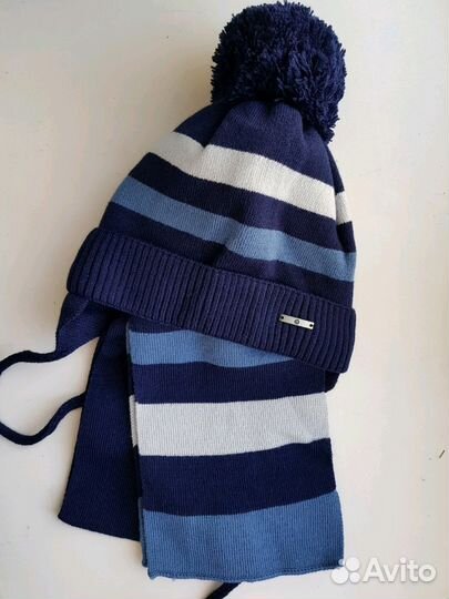 Шапка, шарф зимний комплект новый