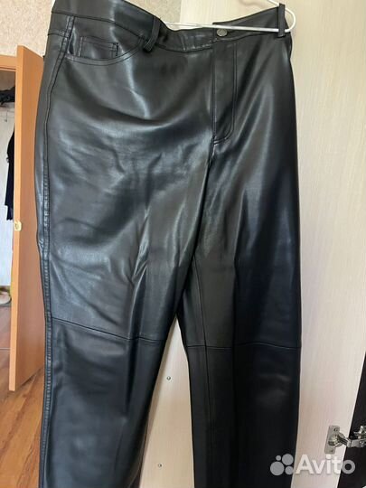 Брюки кожаные