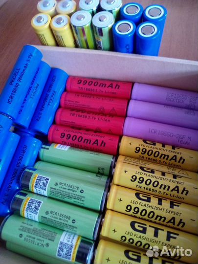 Батареи литиевые 18650 и 26650