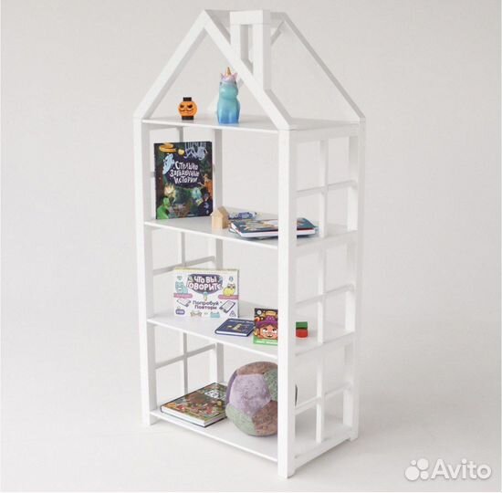 Детский Стеллаж Домик