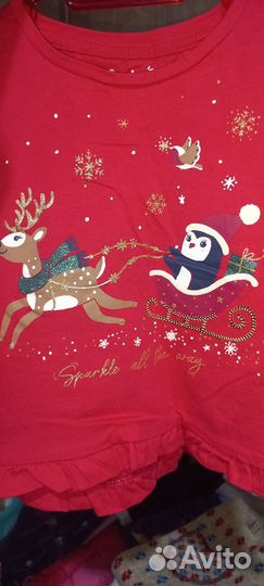 Лонгслив для девочки 98