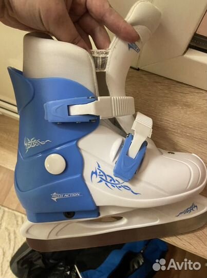 Коньки роздвижные 33-36