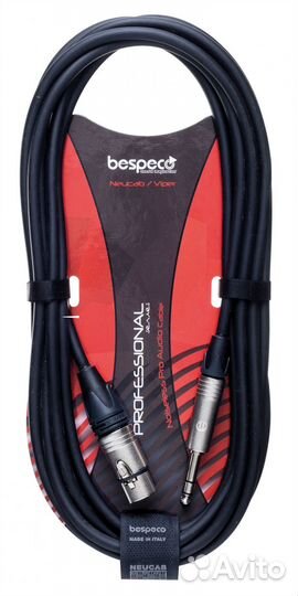 Кабель межблочный XLR-F-Jack Bespeco ncsma450 4.5