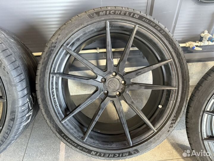Резина летняя r22 с дисками rohana для bmw x6 g06