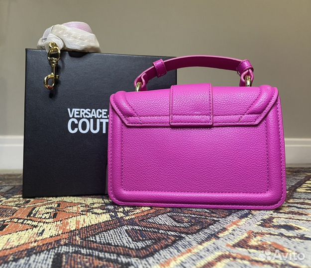 Versace jeans couture розовая мини сумка