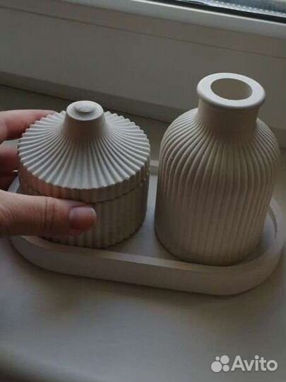Набор в подарок Ваза. Шкатулка. гипс