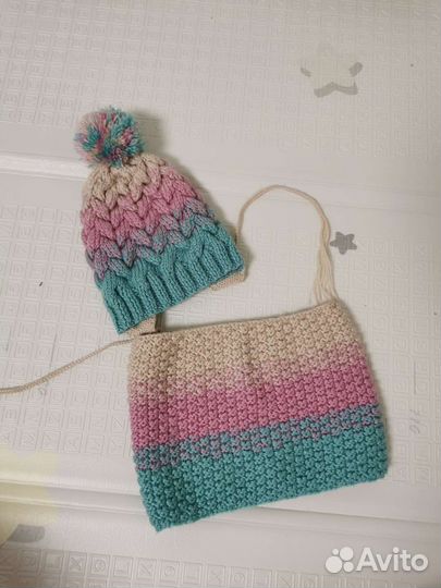 Шапка и снуд для девочки