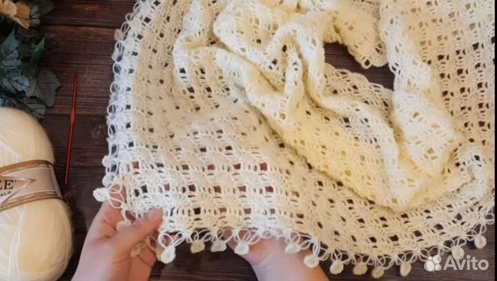 Бактус(шаль, платок) ручной работы