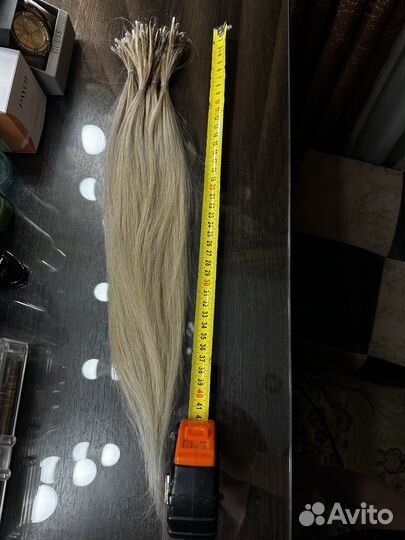 Волосы для наращивания блонд бу