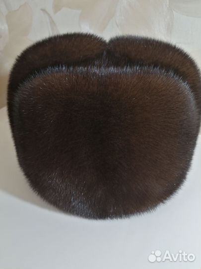 Норковая шапка мужская 55размер