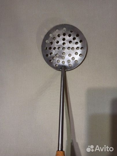 Ложка шумовка для зимней рыбалки титановая