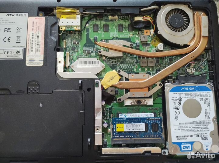 Ноутбук MSI MS-168A (На запчасти)