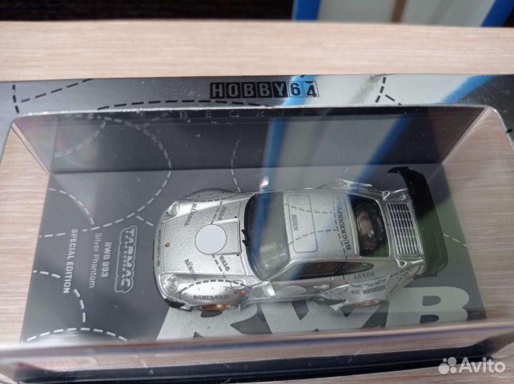 Tarmac 1/64 Porsche RWB 993 Silver Fantom