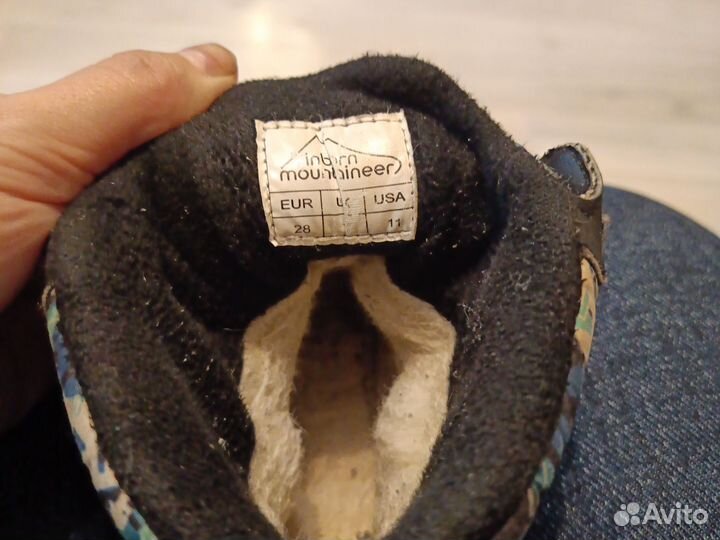 Ботинки зимние детские 28