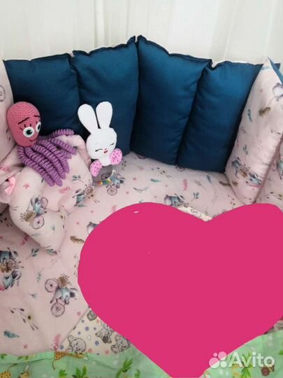 Бортики в детскую кроватку новые