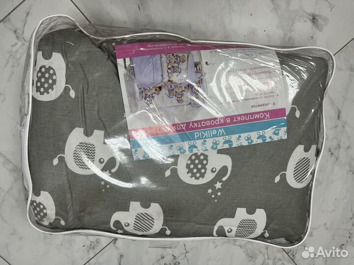 Постельное белье в детскую кроватку с бортиками