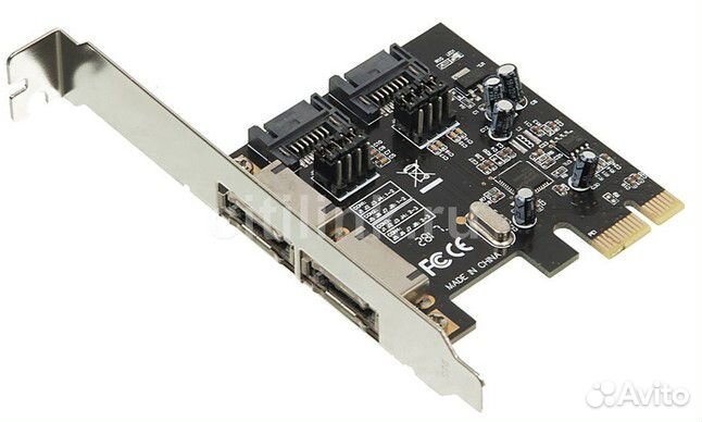 Контроллер PCI-E ASM1061 SATA III 2xE-SATA 2xsata
